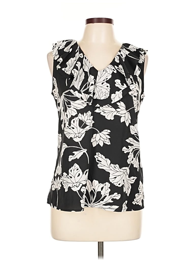 Pre-owned Banana Republic Sleeveless Blouse In Black