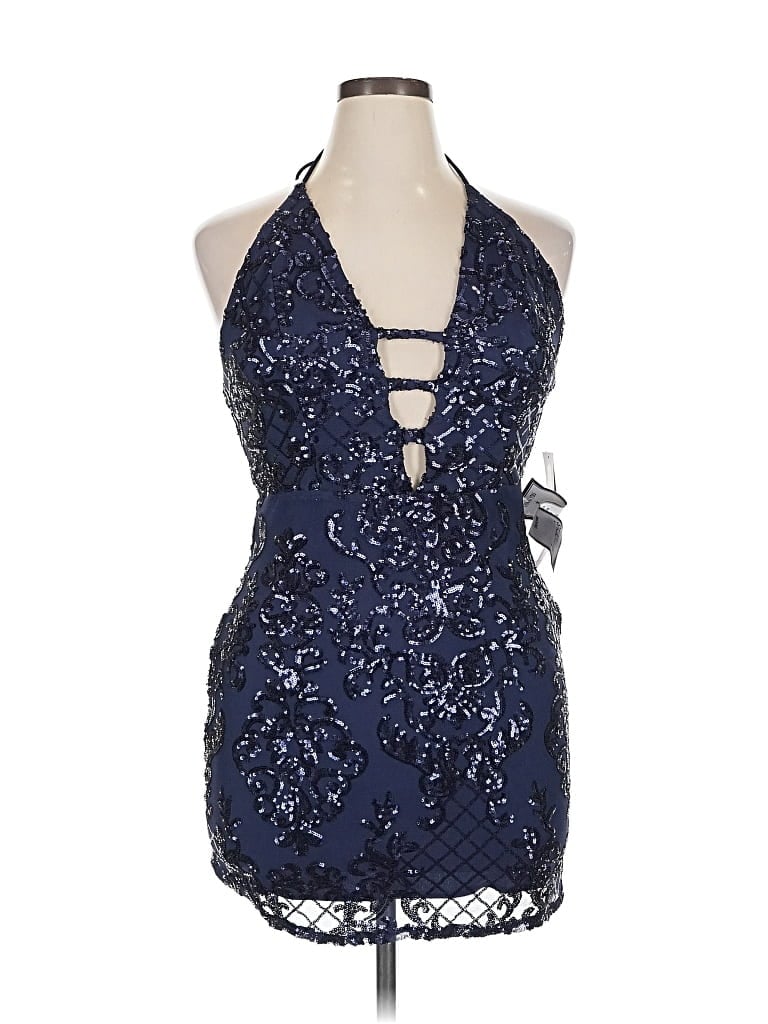 Blondie Nites Cocktail Dress In Blue