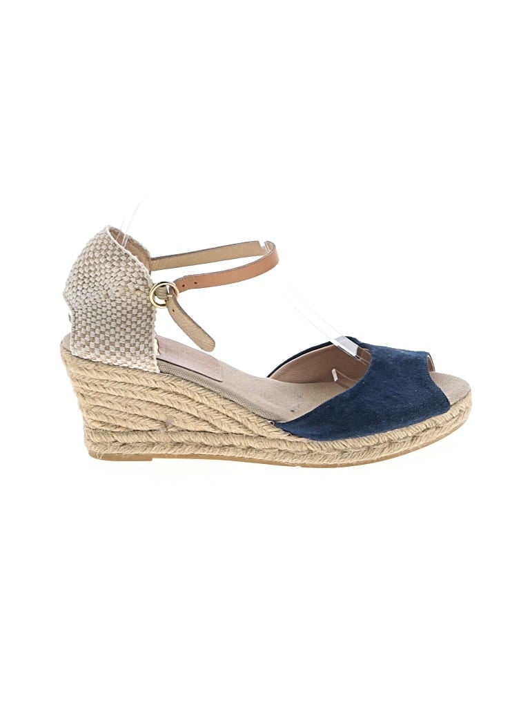 Pre-owned Kanna Wedges In Blue