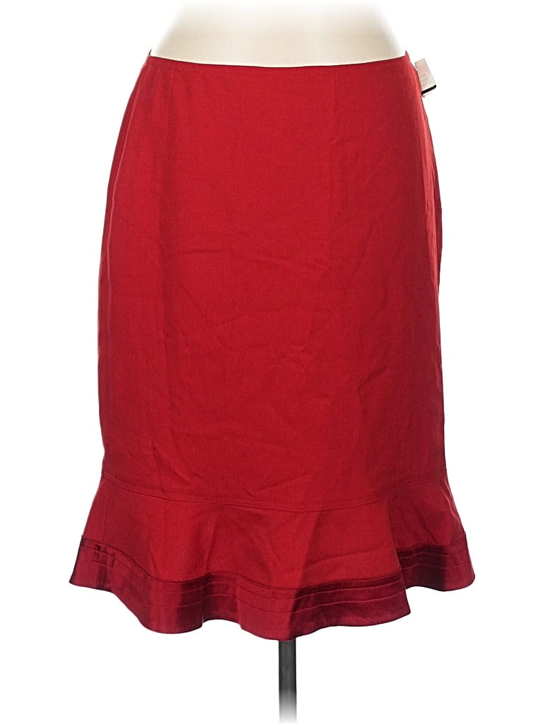 Pre-owned Anne Klein Formal Skirt In Red