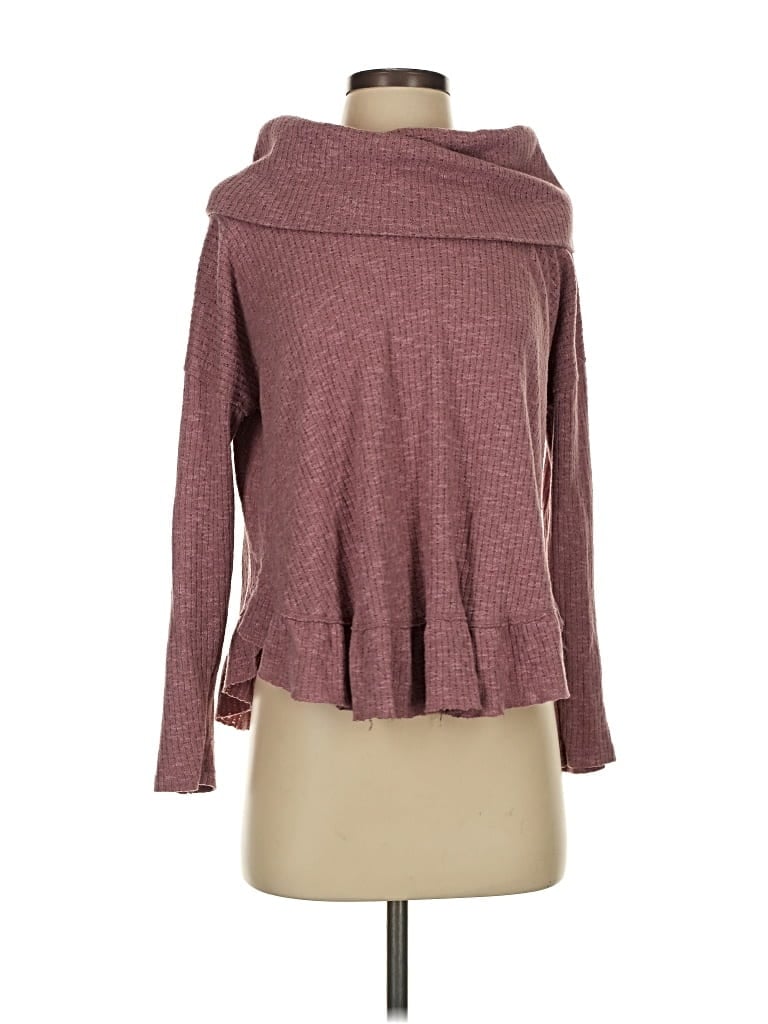 MAEVE BY ANTHROPOLOGIE Pre-owned Turtleneck Sweater In Burgundy