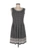Max Studio Houndstooth Gray Casual Dress Size M (petite) - photo 1