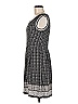 Max Studio Houndstooth Gray Casual Dress Size M (petite) - photo 5