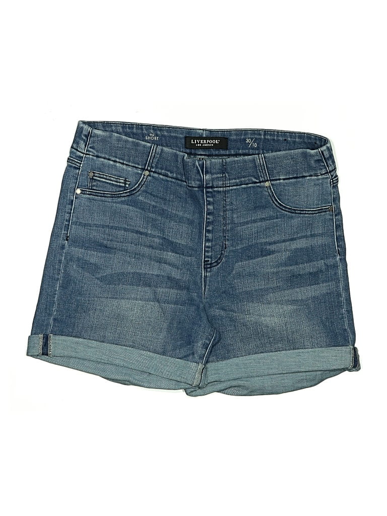 Pre-owned Liverpool Los Angeles Denim Shorts In Blue