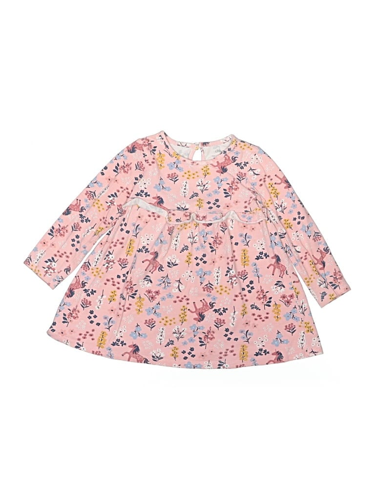 Pre-owned Little Me Kids' 3/4 Sleeve Blouse In Pink