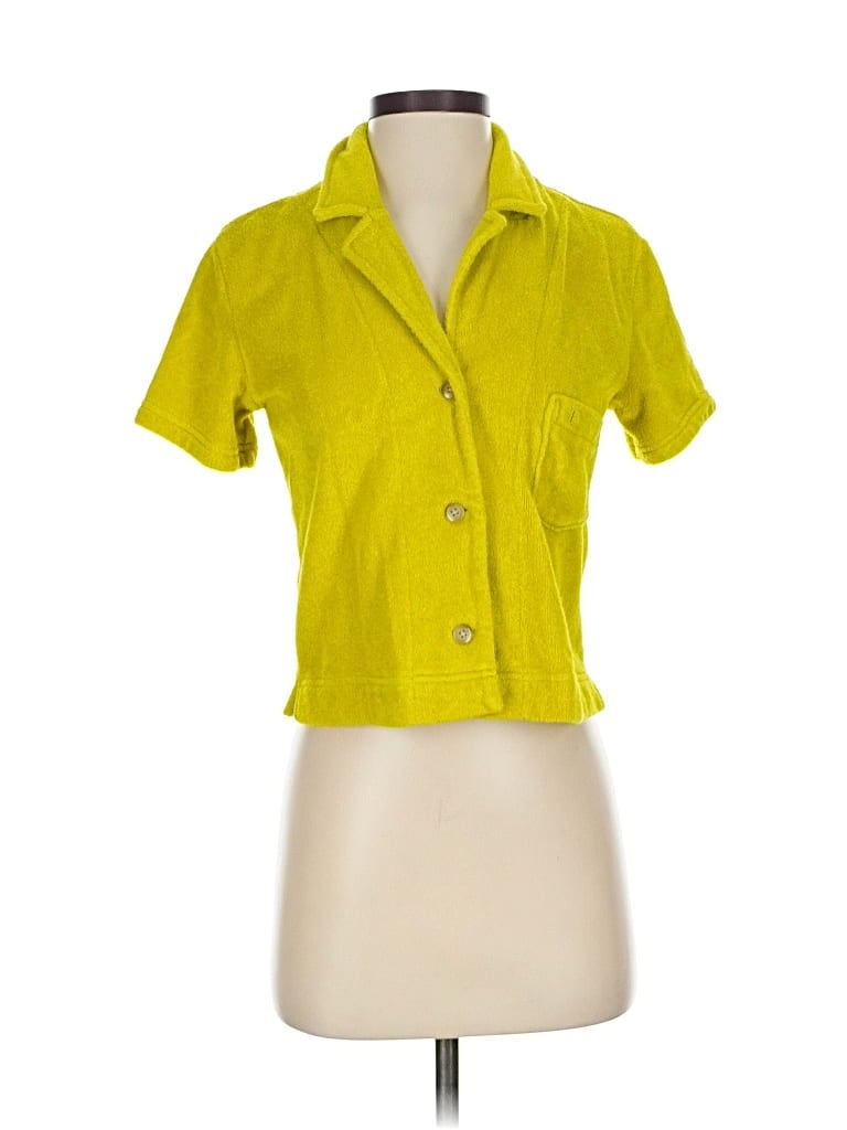 Click to view more detailed imagery on our partner's website Pre-owned Everlane Short Sleeve Button Down Shirt In Yellow