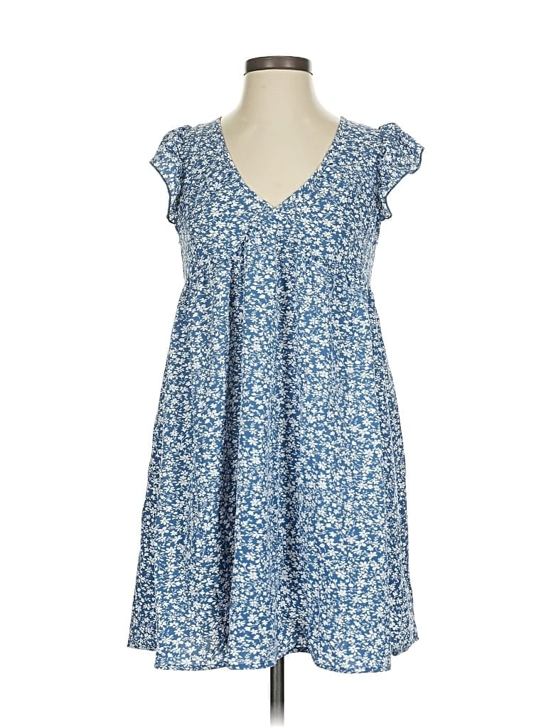 Pre-owned Shein Casual Dress In Blue