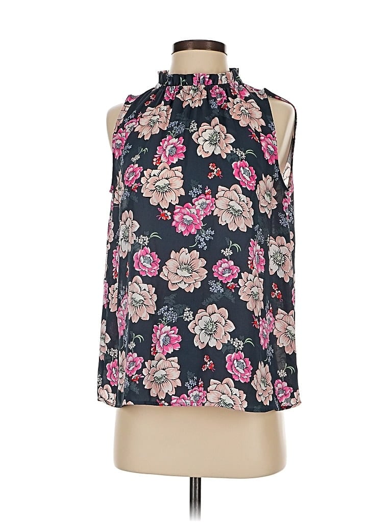 Pre-owned Ann Taylor Loft Outlet Sleeveless Blouse In Black