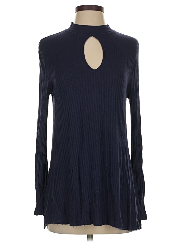 WE THE FREE Pre-owned Long Sleeve Turtleneck In Blue