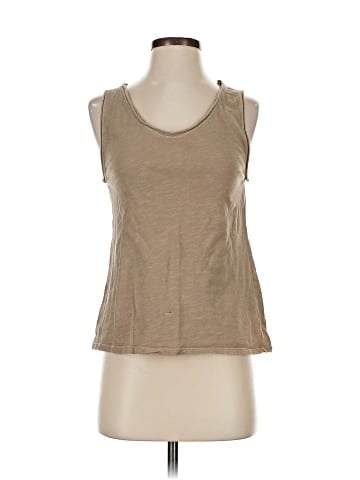 Self Contrast Sleeveless T-Shirt (view 1)