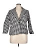 Ellen Tracy Checkered-gingham Black Blazer Size XL - photo 1