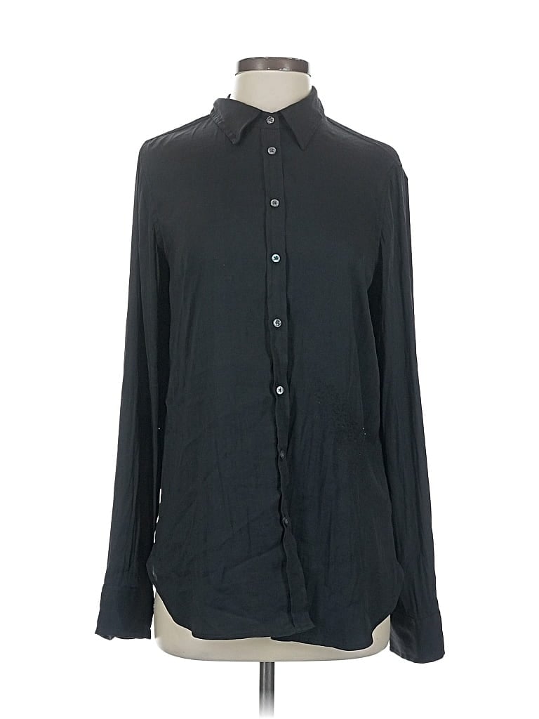 BANANA REPUBLIC Pre-owned Long Sleeve Blouse In Black