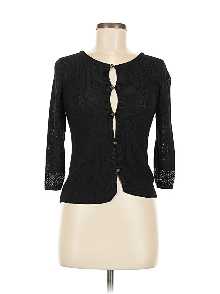 SIGRID OLSEN Pre-owned Cardigan Sweater In Black