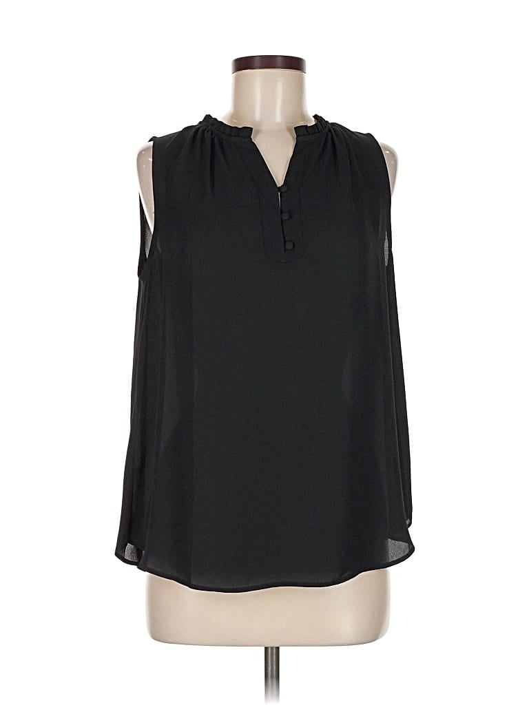 Pre-owned Ann Taylor Loft Outlet Sleeveless Blouse In Black