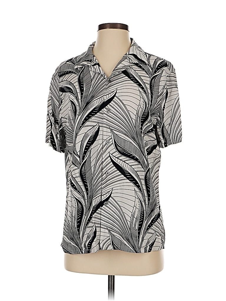 EXPRESS Pre-owned Short Sleeve Blouse In Black