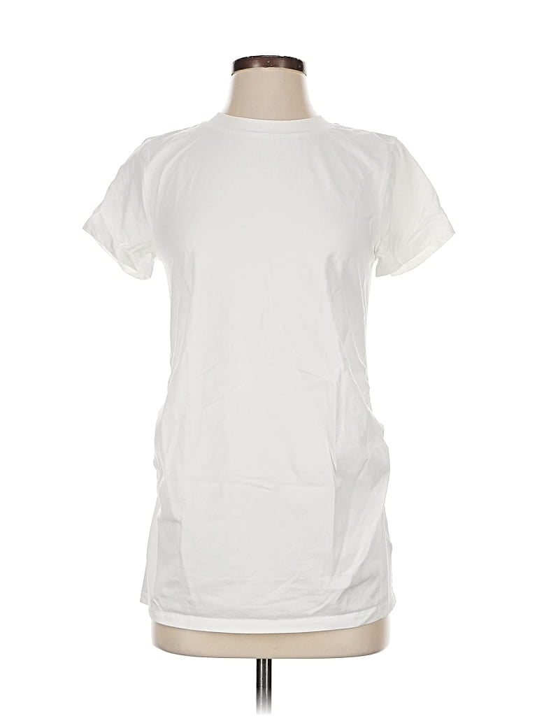 Pre-owned J.crew Factory Store Short Sleeve T-shirt In White