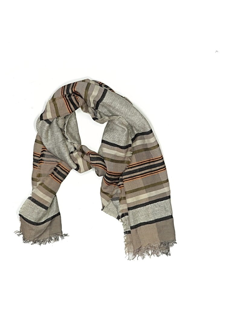 Pre-owned Lucky Brand Scarf In Gray