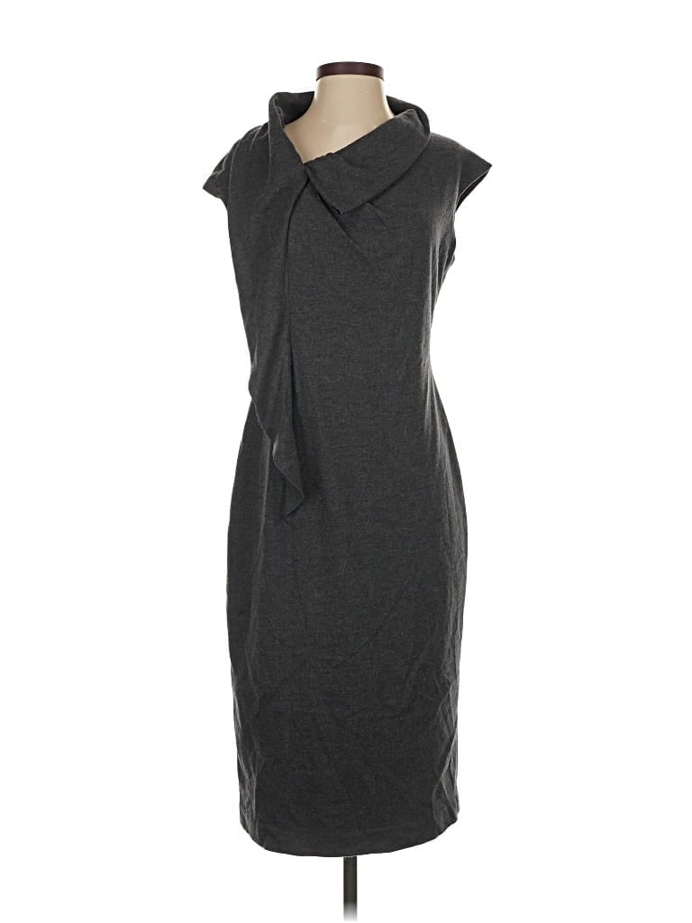 Pre-owned Lafayette 148 Casual Dress In Gray