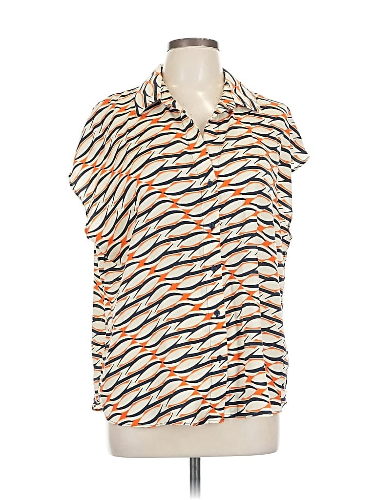 Click to view more detailed imagery on our partner's website Pre-owned Liverpool Los Angeles Short Sleeve Blouse In White