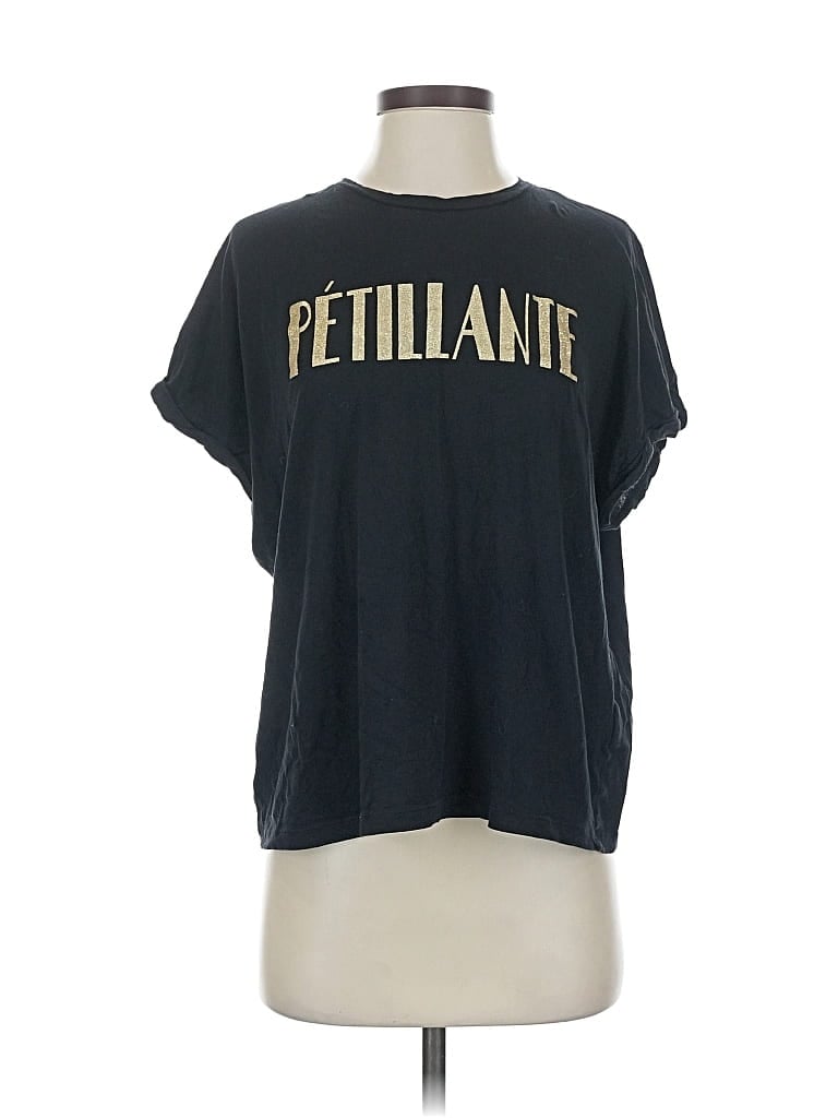 Pre-owned Monoprix Femme Short Sleeve T-shirt In Black