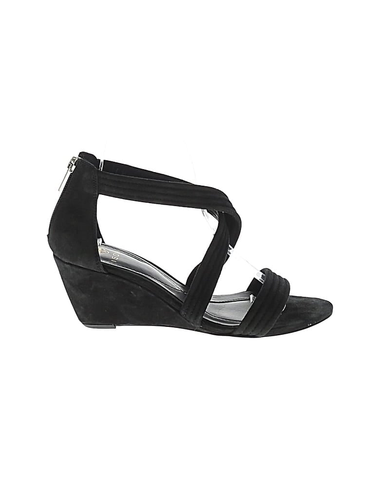 Pre-owned Isolá Wedges In Black