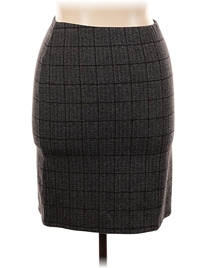 Pre-owned Max Studio Formal Skirt In Gray