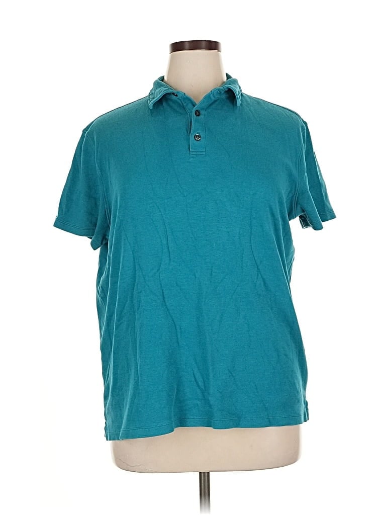 Pre-owned Apt. 9 Short Sleeve Polo Shirt In Blue