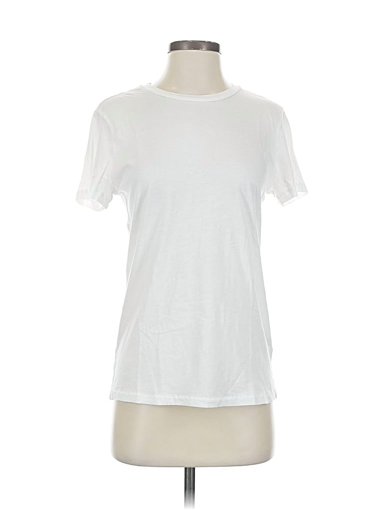 Pre-owned Open Edit Short Sleeve T-shirt In White