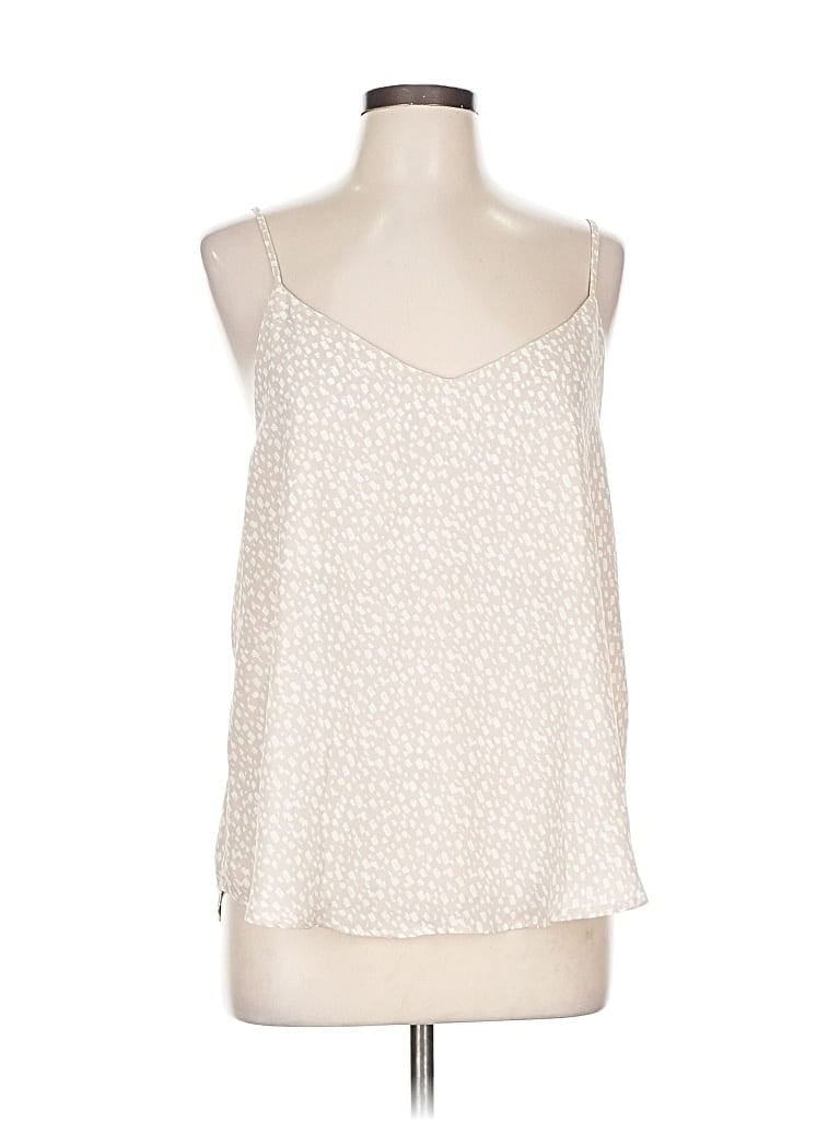 Pre-owned Mine Sleeveless Blouse In White