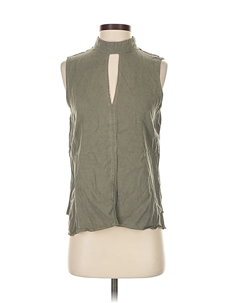Pre-owned Maven West Sleeveless Blouse In Green