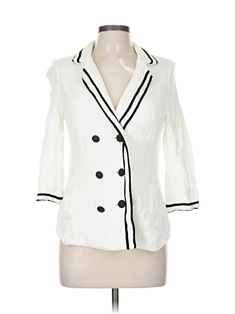 Click to view more detailed imagery on our partner's website Pre-owned St John Blazer Jacket In White