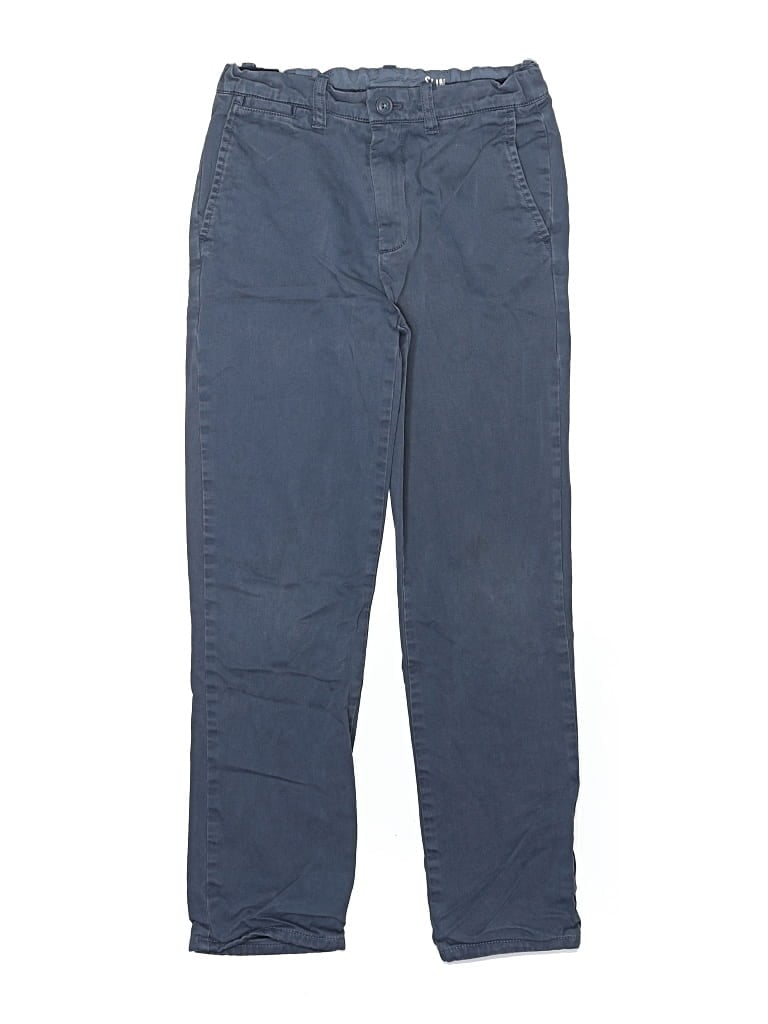 Pre-owned Crewcuts Kids' Khaki Pant In Blue