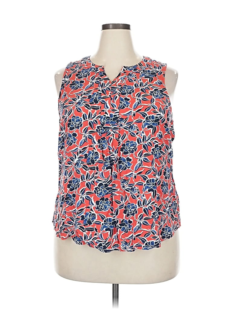 Pre-owned Croft & Barrow Sleeveless Blouse In Pink