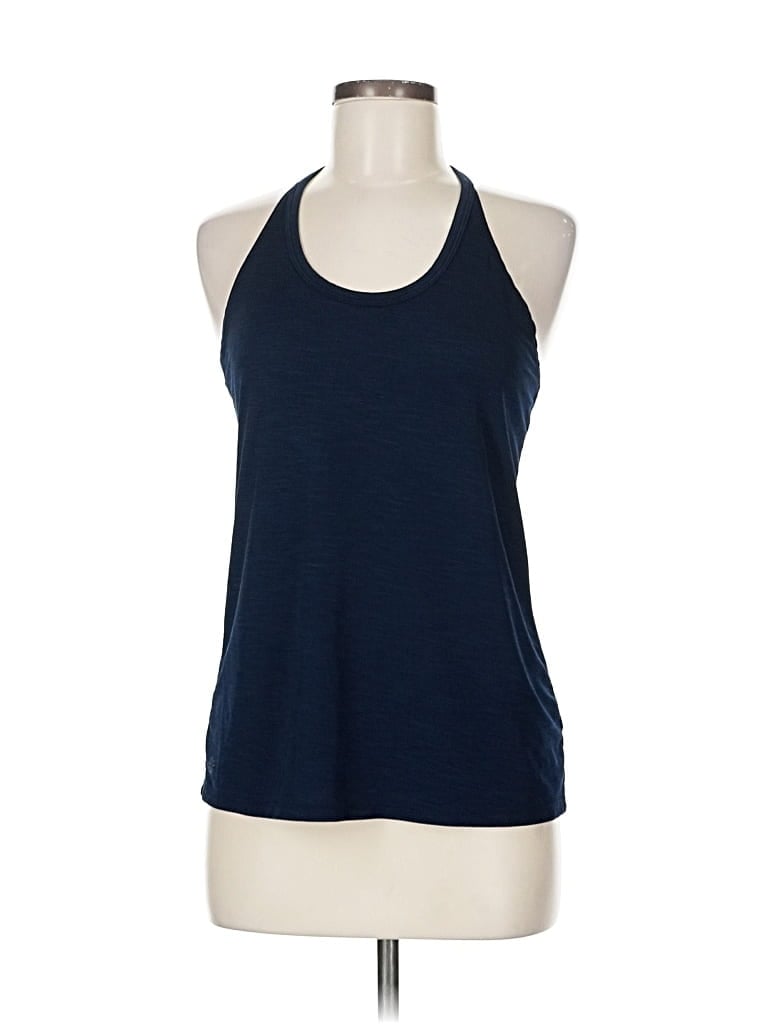 Pre-owned Athleta Tank Top Blue Halter Neckline Tops