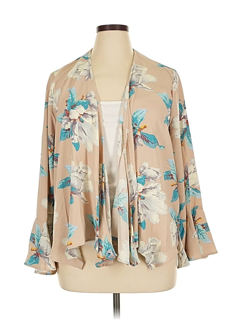 Pre-owned Entro Kimono In Brown