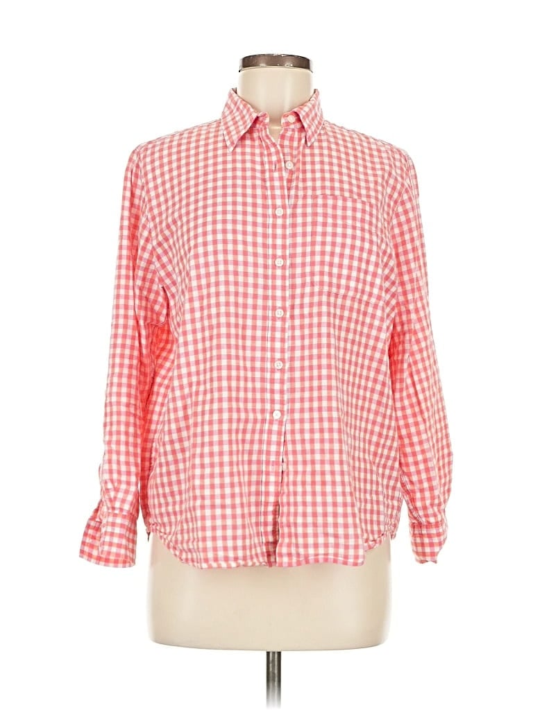 Click to view more detailed imagery on our partner's website Pre-owned Lands' End Long Sleeve Button Down Shirt In Red