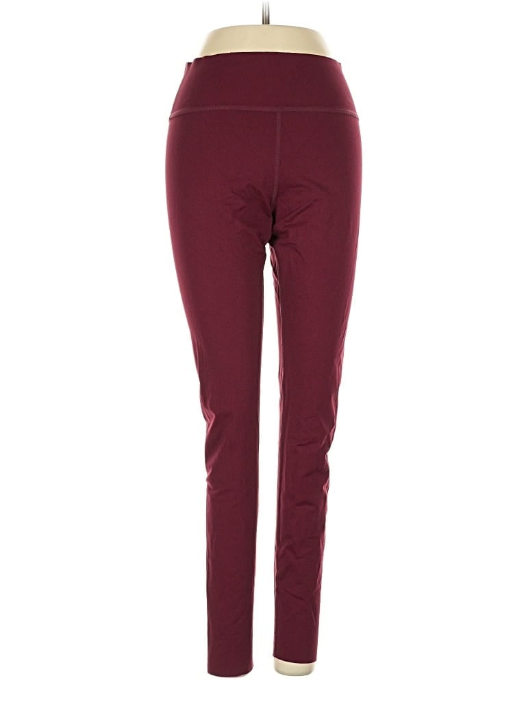 Pre-owned Victoria's Secret Pink Active Pants In Burgundy