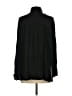 Express 100% Rayon Solid Black Long Sleeve Button-Down Shirt Size S - photo 2