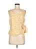 Blu Pepper 100% Polyester Yellow Sleeveless Blouse Size M - photo 1