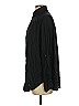 Express 100% Rayon Solid Black Long Sleeve Button-Down Shirt Size S - photo 5