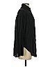 Express 100% Rayon Solid Black Long Sleeve Button-Down Shirt Size S - photo 4