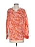 J.Crew 100% Ramie Orange Long Sleeve Blouse Size S - photo 1