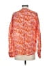 J.Crew 100% Ramie Orange Long Sleeve Blouse Size S - photo 2