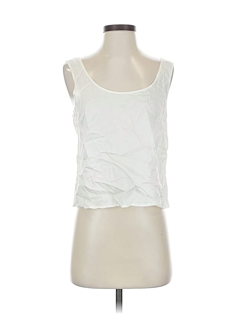 Pre-owned Darling Sleeveless Blouse In White