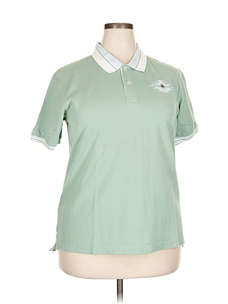 Pre-owned Beverly Hills Polo Club Short Sleeve Polo In Green