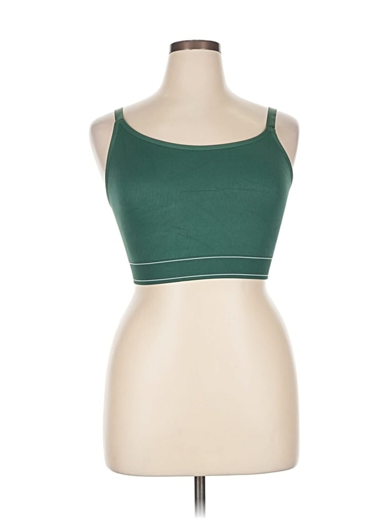 Pre-owned Aerie Tank Top Green Strapless Neckline Tops