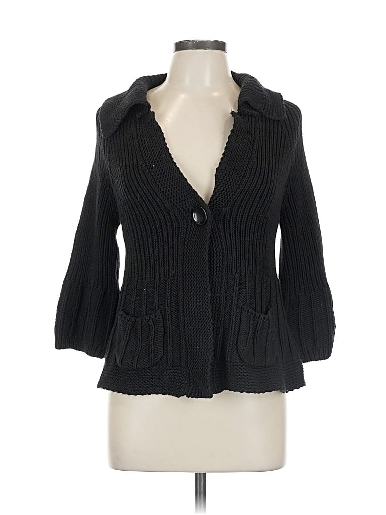 Pre-owned Style & Co Cardigan Sweater In Black