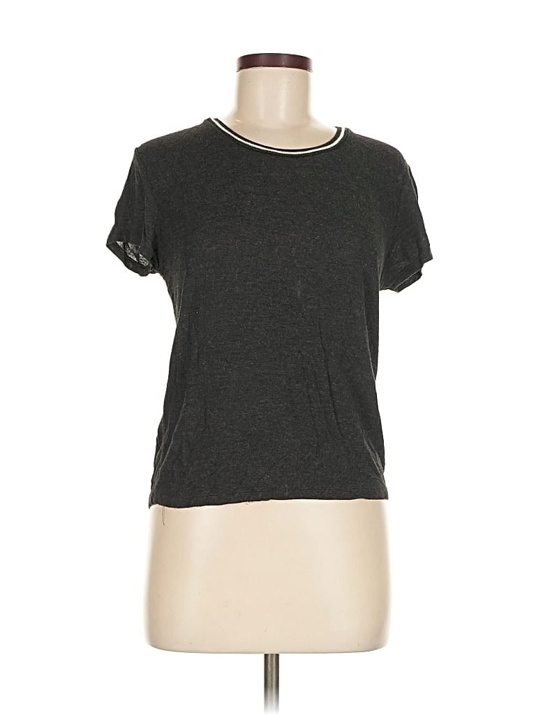 Pre-owned Brandy Melville Short Sleeve T-shirt In Gray