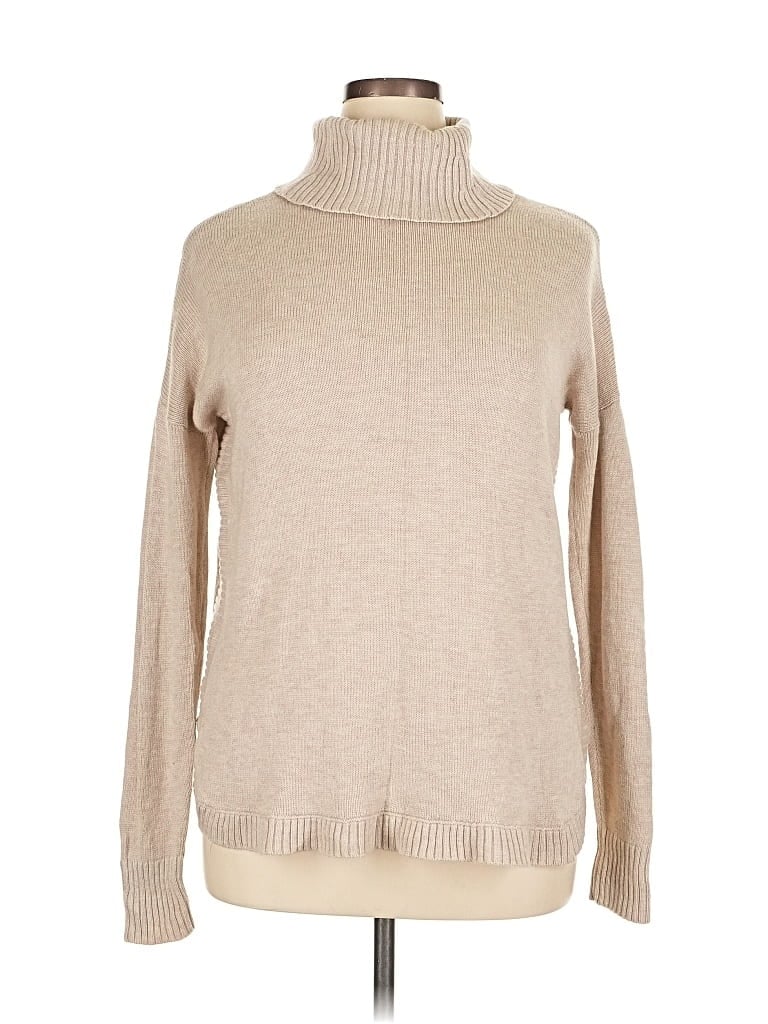 Pre-owned Unbranded Turtleneck Sweater In Brown