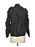 Greyson 100% Cotton Polka Dots Black Long Sleeve Blouse Size M - photo 2